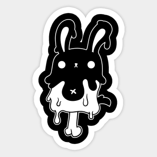 Melted Bunny Popsicle Sticker